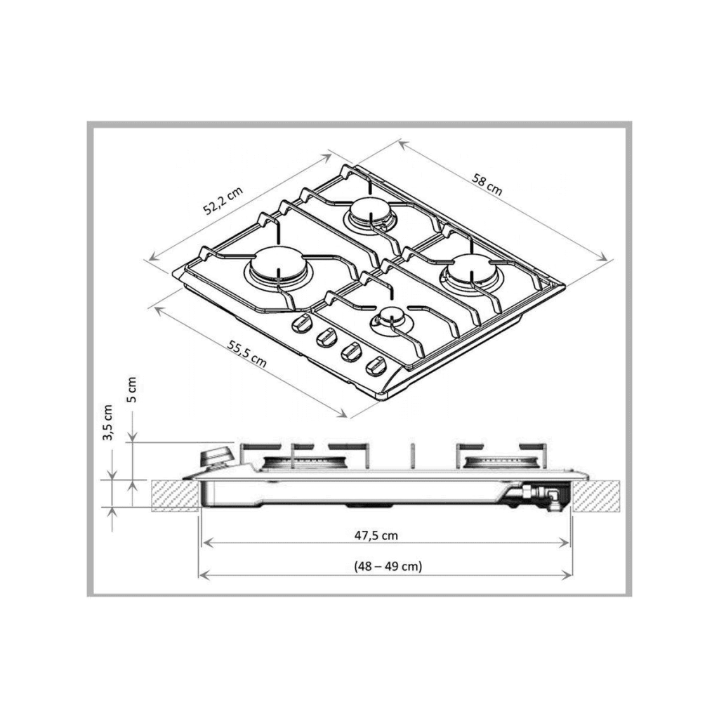 PLAQUE CUISSON MIXTE DE DIETRICH DPE7610BM Mac.destock