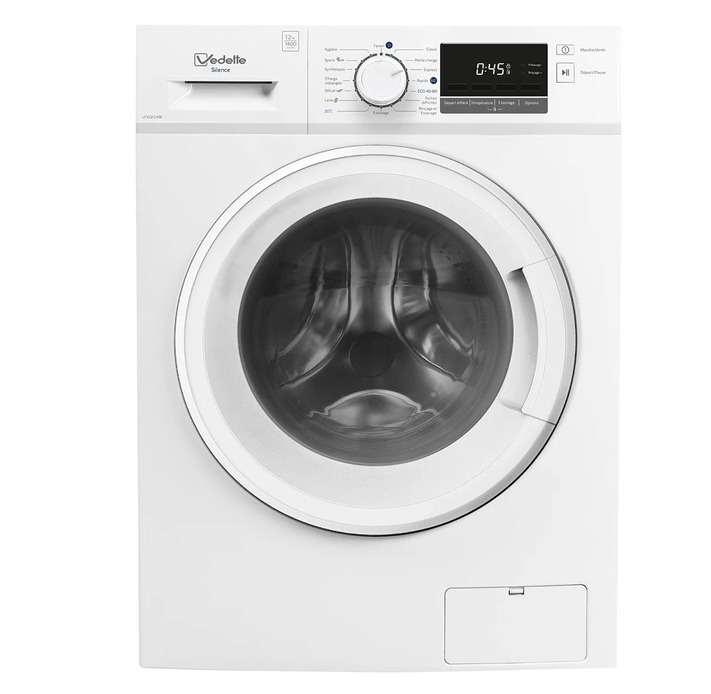 LAVE LINGE 12KG INDUCTION CLASSE B LFVQ124W DONT 8E ECO-PART - Mac